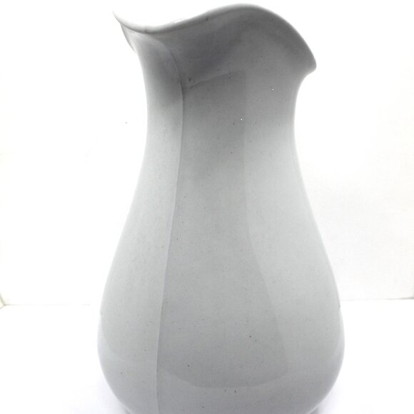 John Edwards Warrented IRONSTONE CHINA PITCHER White Stamped Heavy Solid - Picture 2 of 8